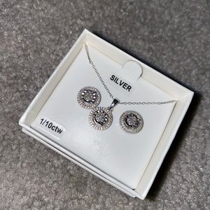 REAL Silver necklace and earrings